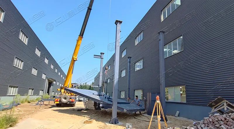 唐山金路廠區(qū)打造小型制砂樓，供客戶帶料試機